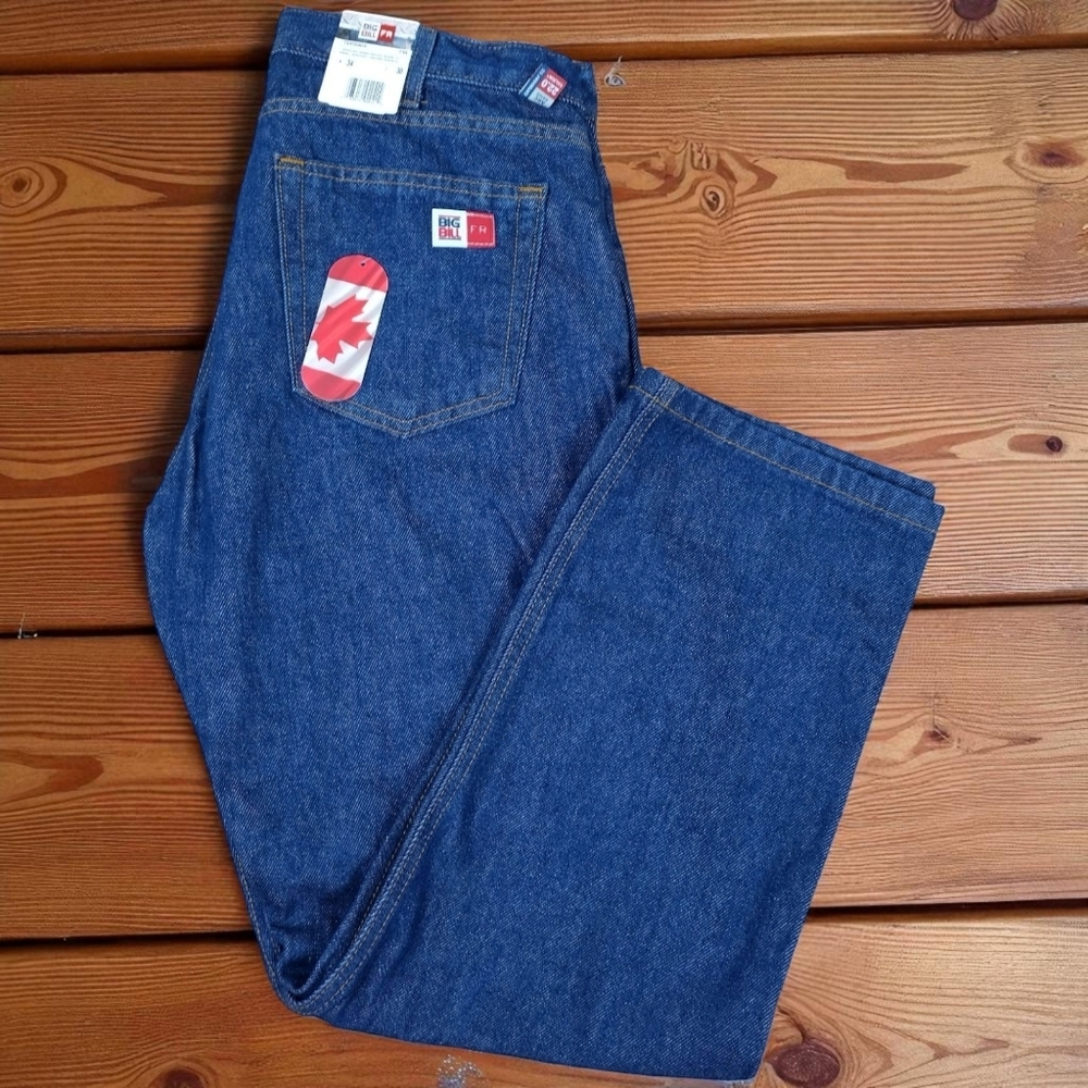 Big Bill Fire Resistant Mens Jeans 34x30 Category 2 Nwt Arc Rated 220